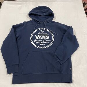 Vans Navy Hoodie, Size Medium